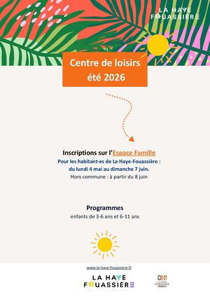 Centre de loisirs & Mini-camps - Programmes été 2026