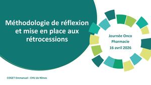 Méthodologie de réflexion et mise en place aux rétrocessions - Emmanuel Coget