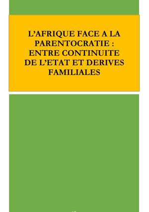 L'AFRIQUE FACE A LA PARENTOCRATIE_MERTONE ANGUERS