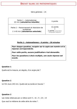 Brevet Blanc avril 2026