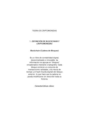LA CRIPTOMONEDAS Y BLOCKCHAIN