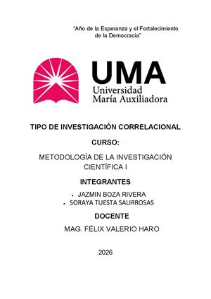 Investigación Correlacional