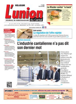 L'union Du Cantal N° 3889