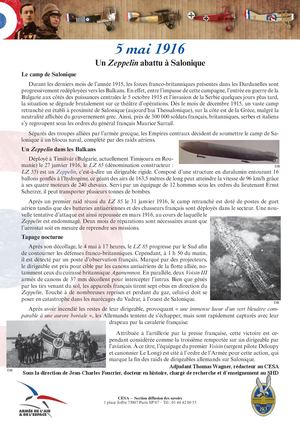 1916 05 05 Zeppelin Salonique