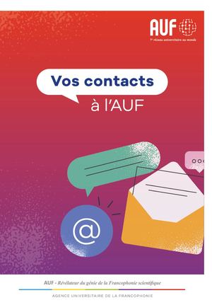 Vos contacts à l'AUF