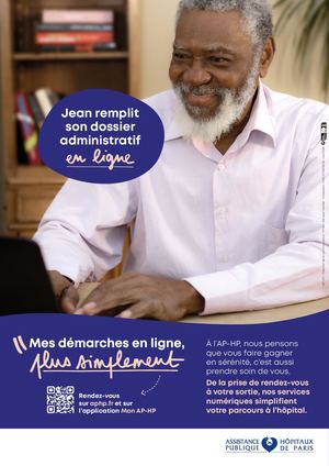 Campagne Mes démarches en ligne, plus simplement - Affiche dossier administratif