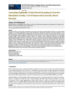 Synergizing Explainable Ai And Federated Learning For Proactive Information Secur