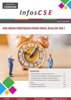 INFOCSE - Newsletter janvier/février 2026