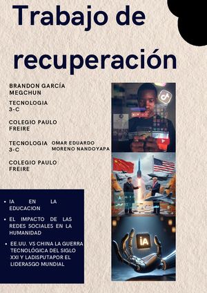 Trabajo De Recuperación
