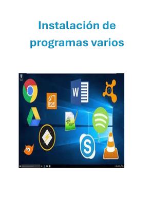 Instalacion De Programas Varios