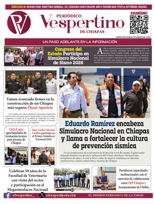 Periodico Vespertino De Chiapas 06 Mayo