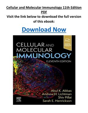 Cellular And Molecular Immunology 11th Edition PDF