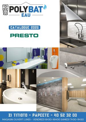 Presto Catalogue Polybat Eau 2026