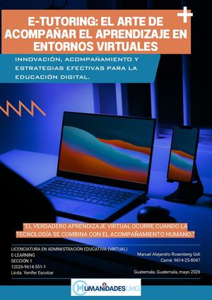 E Tutoring Revista Digital, Manuel Rosenberg