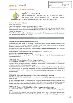 Arrêté 070 Saur Intendant Pref