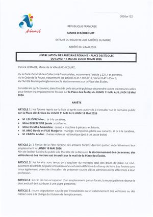 4 Installation Des Artisans Forains Bef26