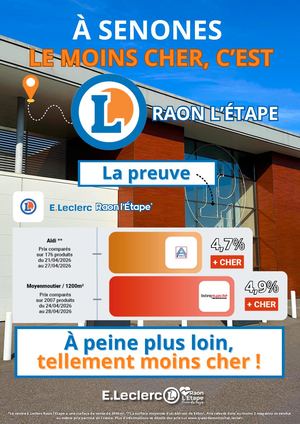 Qui est le moins cher? À Senones, le moins cher c'est...
