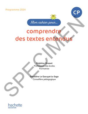 Mon Cahier Pour Comprendre Des Textes Entendus - CP