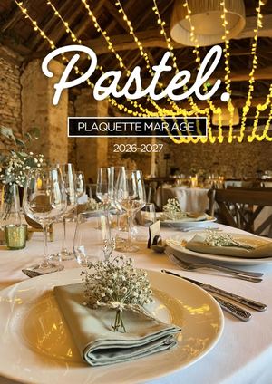 Plaquette Mariage Pastel