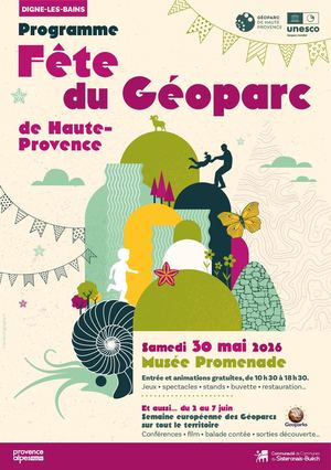 Programme Fête du Géoparc de Haute-Provence et Semaine Européenne des Géoparcs