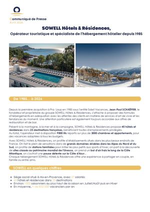 CP - Présentation SOWELL