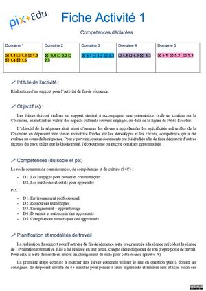 Pix Edu Activités