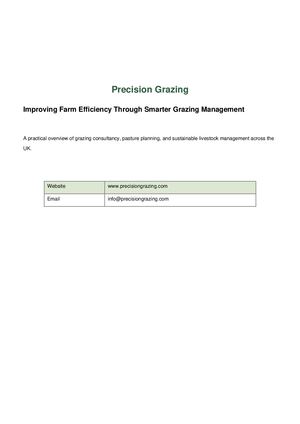 Precision Grazing