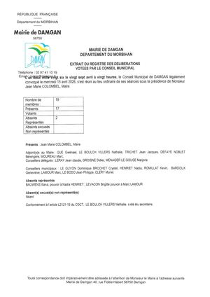 Compte rendu Conseil Municipal 27.04.26