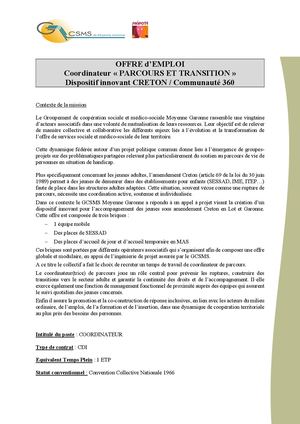 Aac Poste Coordo Plateforme Creton C360 Gcsms V F