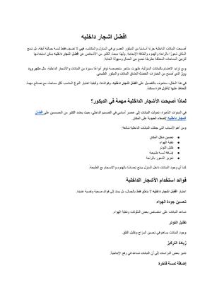 افضل اشجار داخليه