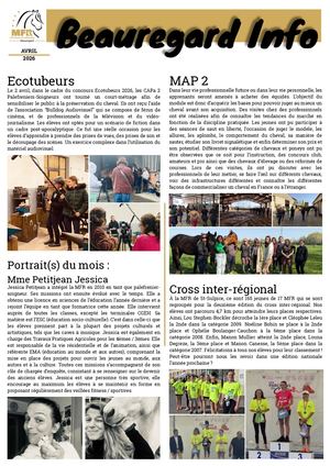 Beauregard Info Avril