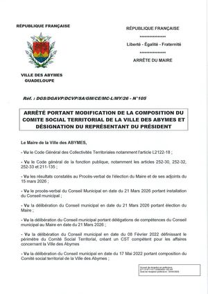 Arrêté N°105 - CST Suite CL