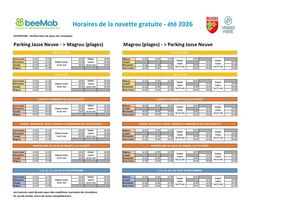 Horaires Navette Estivale Gratuite Valras-Plage