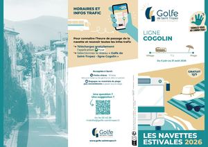 Depliant Navette Cogolin été 2026