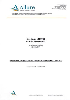 Rapport financier 2025