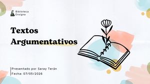 Textos Argumentativos