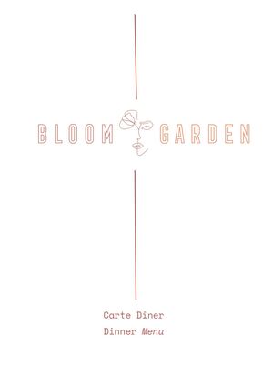 Bloom Garden Restaurant- carte des plats-dîner-mars-25