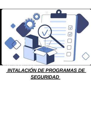 Intalación De Programas De Seguridad