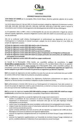 2026 - Avis publics (dernier ajout 2026-05-06)