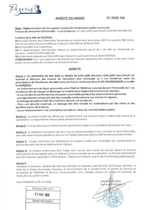 Arrêtés 07 05 2026