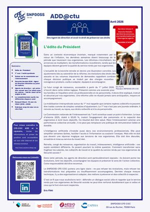 SNPDOSS CFE-CGC Newsletter Avril 2026