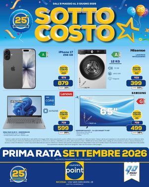 Volantino SOTTOCOSTO 25 ANNI