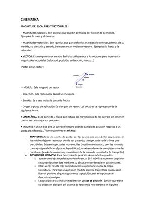 Apuntes Cinemática