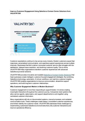 Salesforce Contact Center Solutions