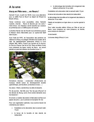 Ascq'il Paraît N° 119 - 30 avril 2026