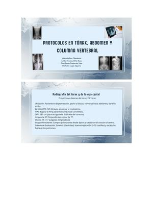 (Parte 1) Face 3 - Protocolos En Tórax, Abdomen Y Columna Vertebral