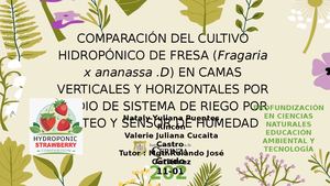 Comparación Del Cultivo Hidropónico De Fresa (Fragaria X Ananassa D) En Camas Verticales Y Horizontales Por Medio De Sistema De Riego Por Goteo Y Sensor De Humedad