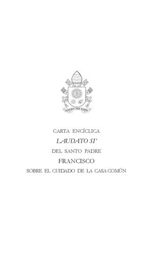 Laudato Si Es