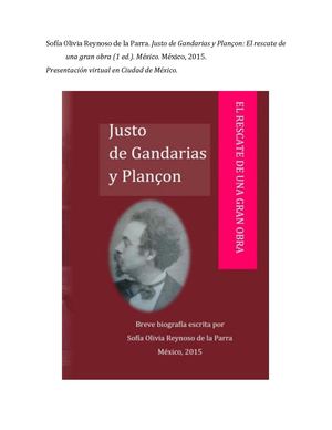 Sofía Olivia Reynoso De La Parra Justo De Gandarias
