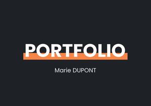 Portfolio Marie Dupont
